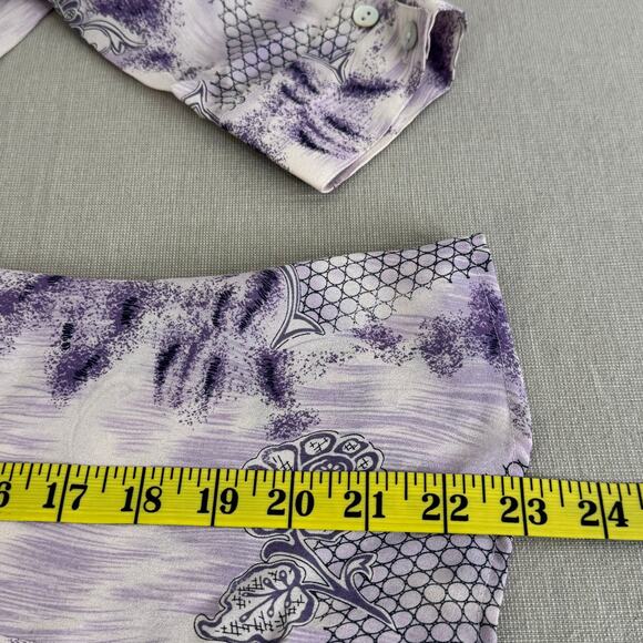 Victoria Soie Purple button with tie top - Picture 10 of 11